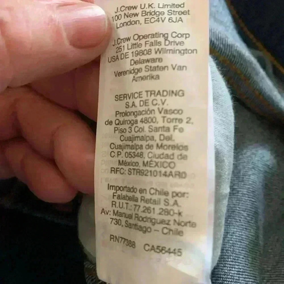 J Crew Jeans Ladies VTG Stormy Ink High Rise Straight Leg Button Fly Size 29 - Picture 9 of 10